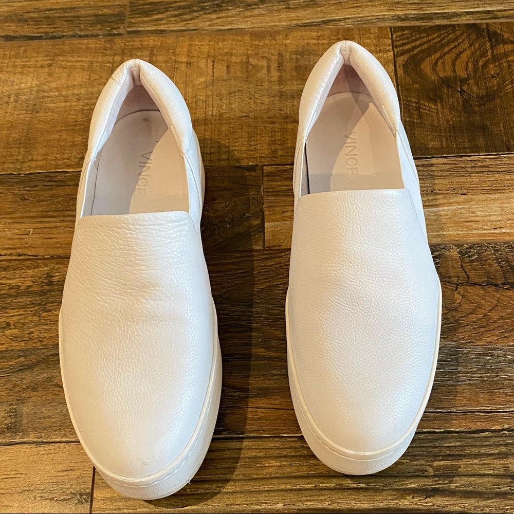 Vince platform leather sneaker